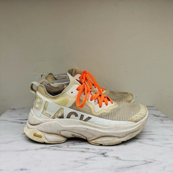 Brandblack Kite Racer Sneakers White And Orange Mens Size 6.5 - Picture 4 of 10